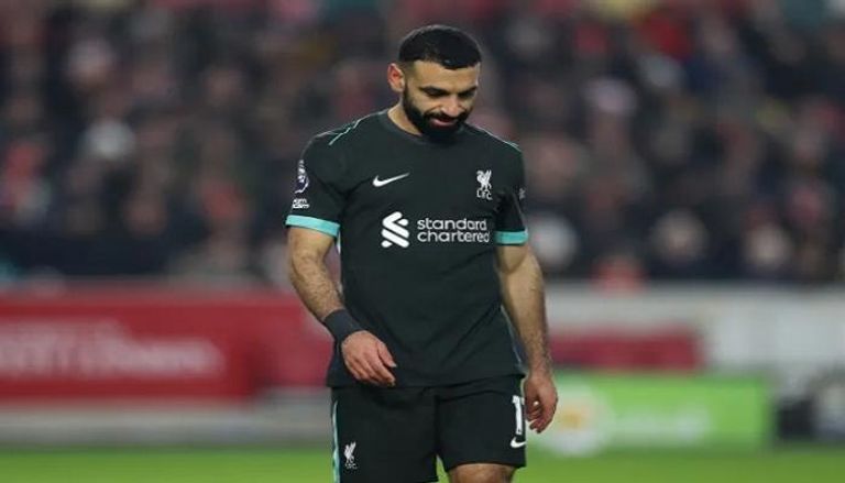 محمد صلاح في مباراة برينتفورد وليفربول