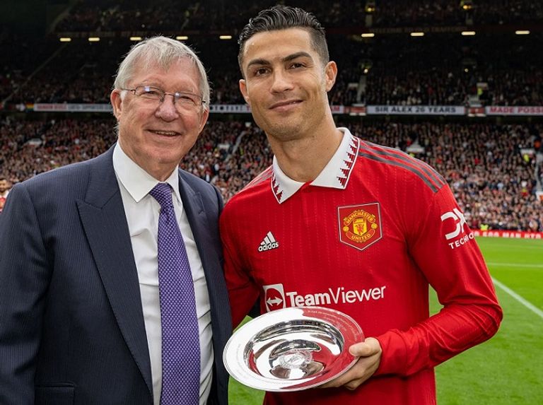 كريستيانو رونالدو والسير أليكس فيرغسون