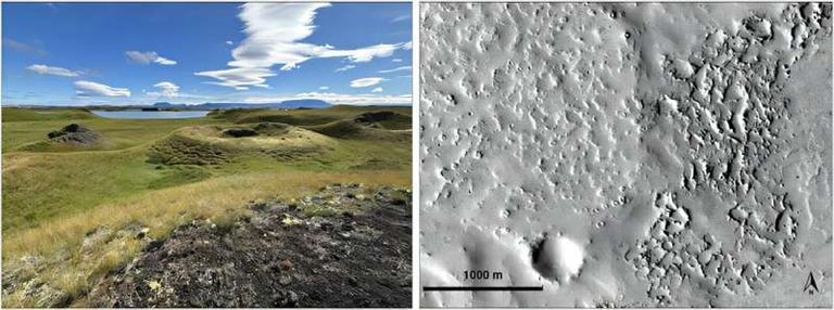 تجارب المطبخ تفك أسرار تضاريس المريخ- تعبيرية