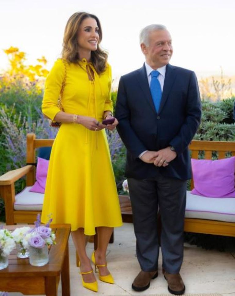 الملك عبدالله الثاني والملكة رانيا