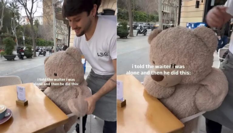 مطعم يضع دمى للزبائن المنفردين مطعم يضع دمى للزبائن المنفردين