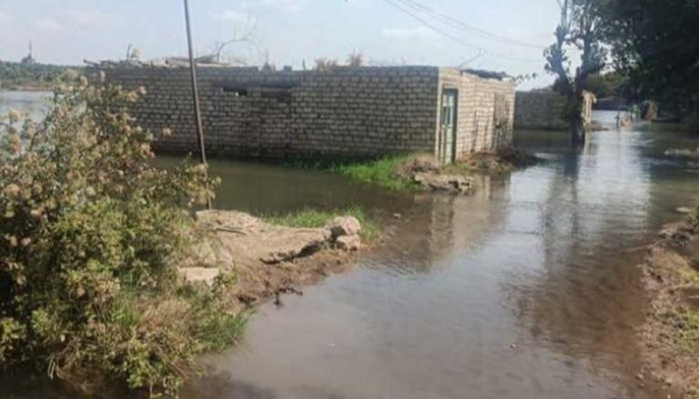 ارتفاع منسوب مياه النيل تسبب في غرق أراضي طرح النهر