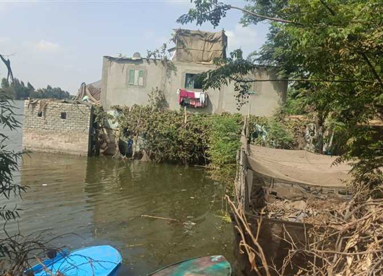 غرق أراضي طرح النهر في المنوفية