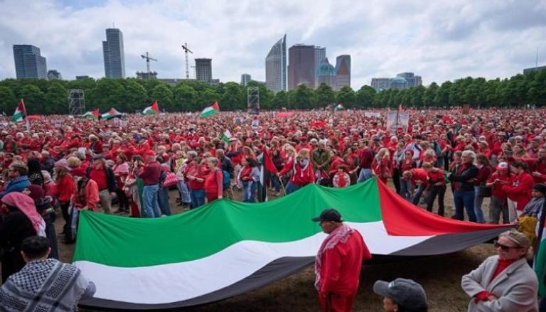 مظاهرة سابقة في هولندا- أرشيفية