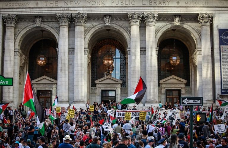 مظاهرة ضد نتنياهو في إسبانيا - أ.ف.ب