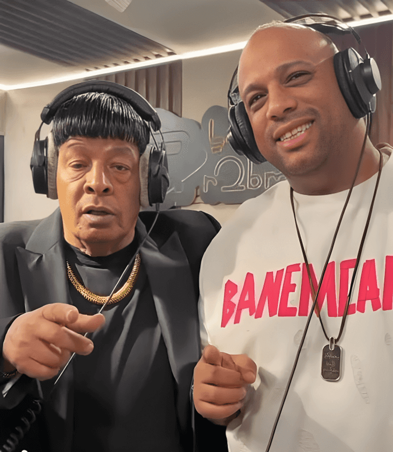 عبد الباسط حمودة وابنه رامي الفنان عبدالباسط حمودة