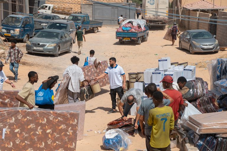 مهاجرون غير شرعيين في ليبيا 