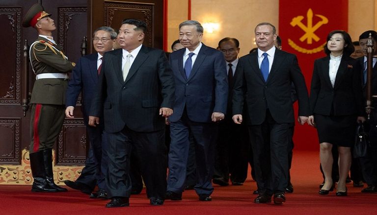 جانب من احتفالات كوريا الشمالية