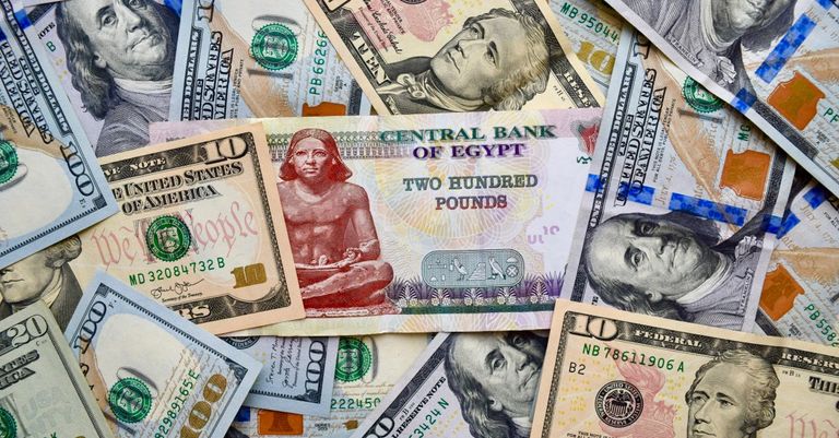 سعر صرف الدولار الأمريكي مقابل الجنيه المصري الدولار الأمريكي - صورة أرشيفية