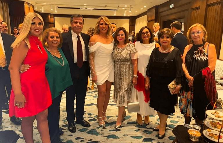 المخرجة إيناس الدغيدي وزوجها أحمد عبدالمنعم