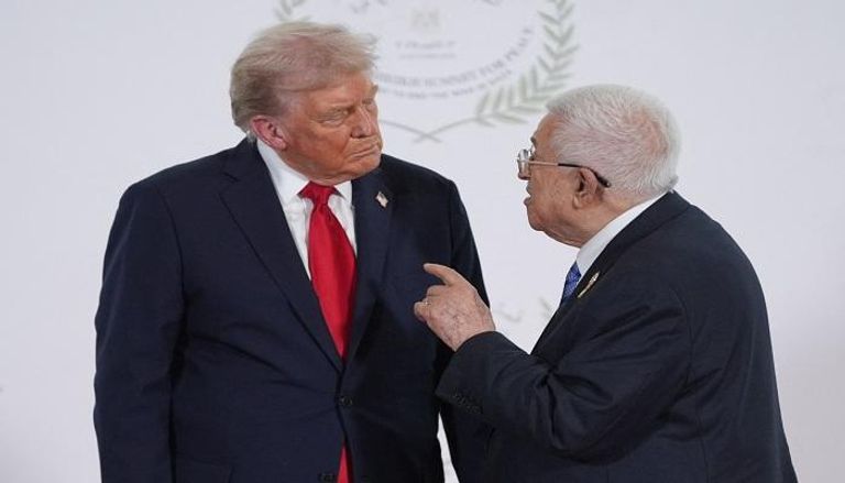 دونالد ترامب ومحمود عباس