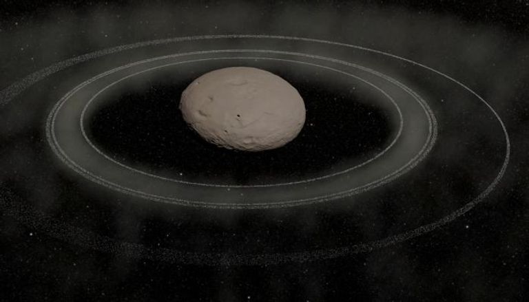 رصد نظام حلقات حول جرم غامض