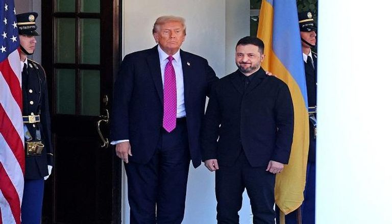 مأدبة غداء في البيت الأبيض جمعت ترامب وزيلينسكي ووفديهما