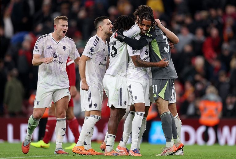 مان يونايتد جانب من مباراة ليفربول ومانشستر يونايتد