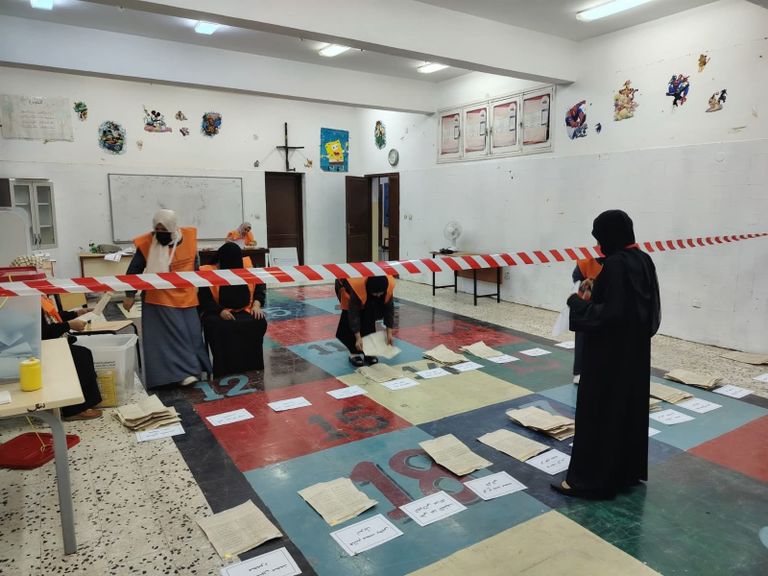 جانب من انتخابات بلديات ليبيا