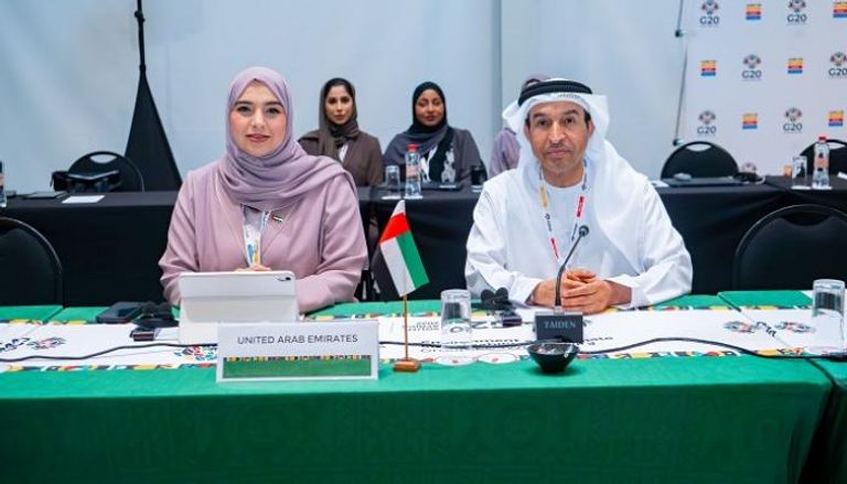 جانب من مشاركة الوفد الإماراتي في اجتماعات وزراء البيئة لمجموعة العشرين