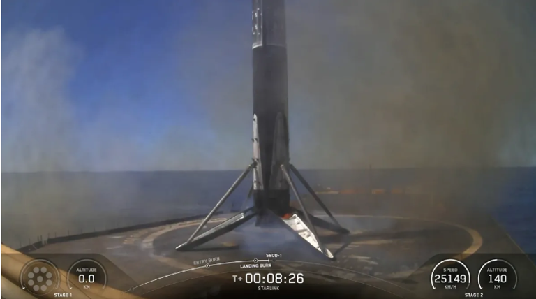 شركة سبيس إكس أطلقت دفعة جديدة من أقمار الإنترنت الفضائية ستارلينك