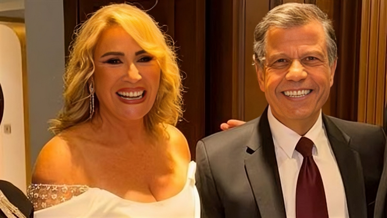 رجل الأعمال أحمد عبد المنعم والمخرجة إيناس الدغيدي المخرجة إيناس الدغيدي