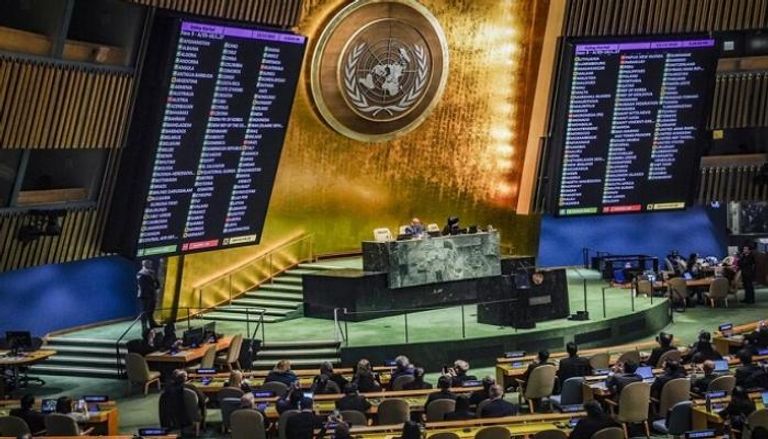 جلسة الجمعية العامة للأمم المتحدة