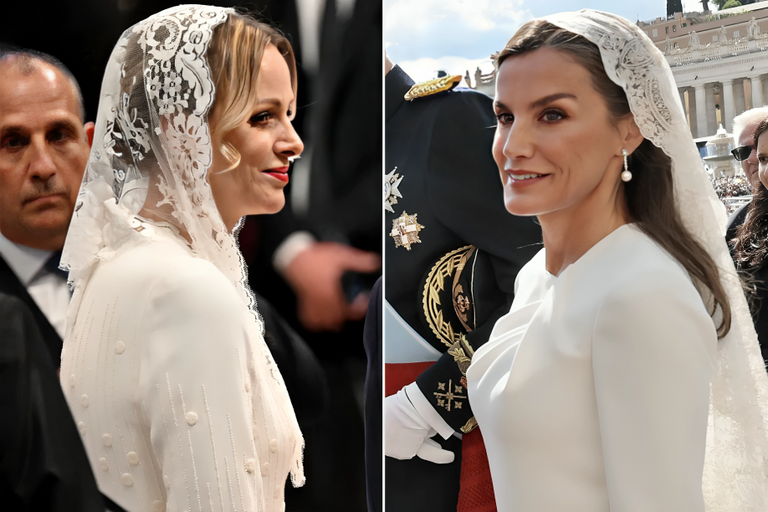 السيدات الملكيات الكاثوليكيات في قداس التنصيب الملك تشارلز والملكة كاميلا في الفاتيكان