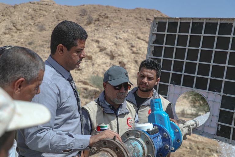 دعم إماراتي للأمن المائي في حضرموت