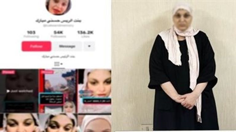 التيك توكر المعرفة باسم "ابنة مبارك"