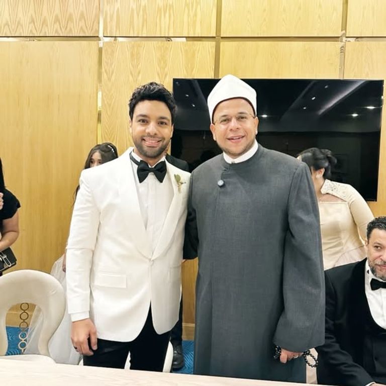 عقد قران أحمد جمال وفرح الموجي