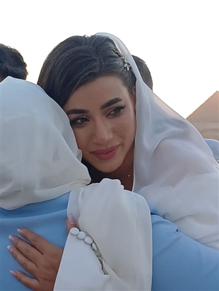 هايدي موسى وزوجها محمد غانم