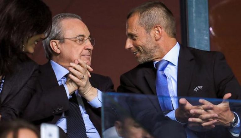 تشيفرين رئيس اليويفا وبيريز رئيس ريال مدريد