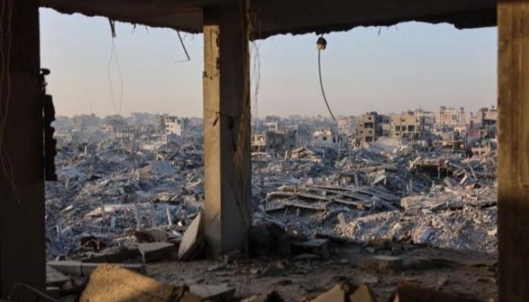جانب من الدمار الهائل في غزة - أرشيفية