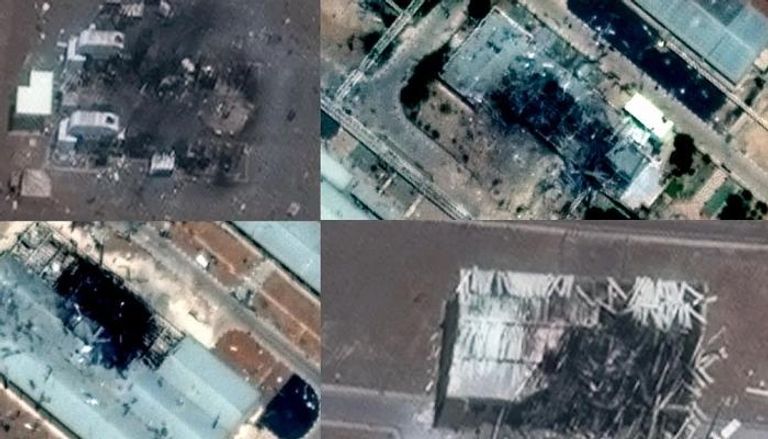 الأضرار التي لحقت بالمواقع النووية الإيرانية