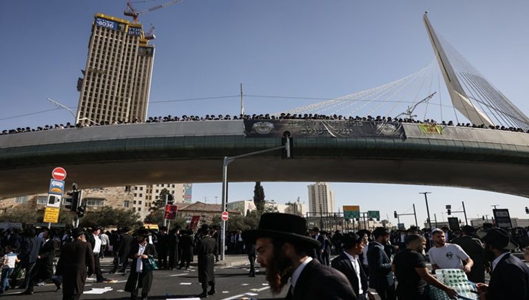 آلاف الحريديم يحتشدون في إسرائيل