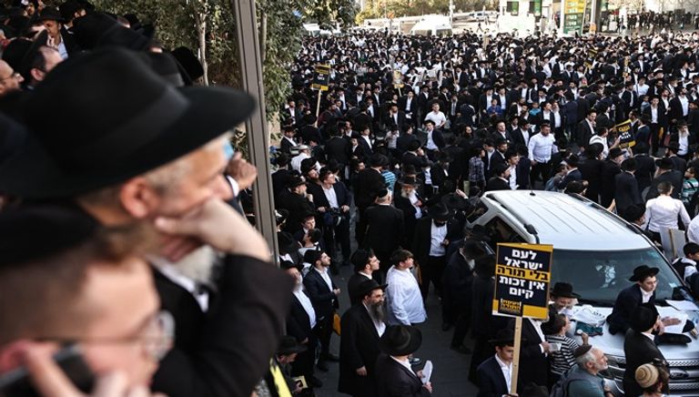 احتجاجات للحريديم 