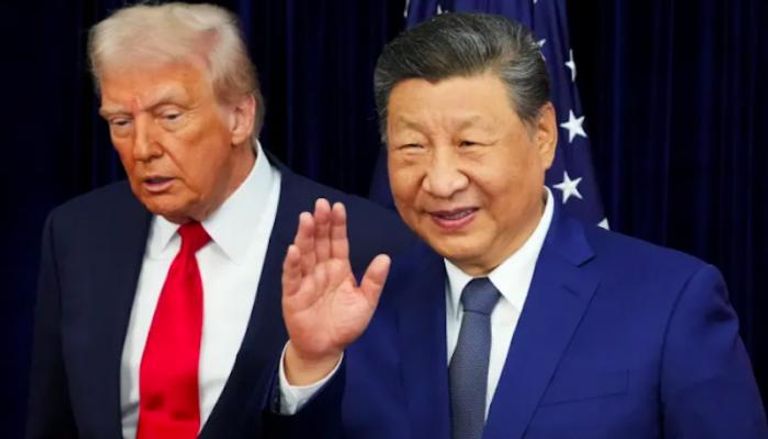 لقاء سابق بين ترامب وشي