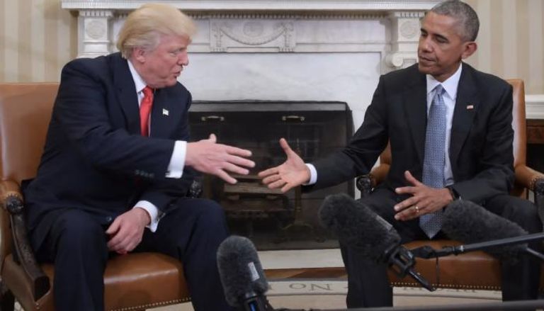 دونالد ترامب وباراك أوباما- أرشيفية