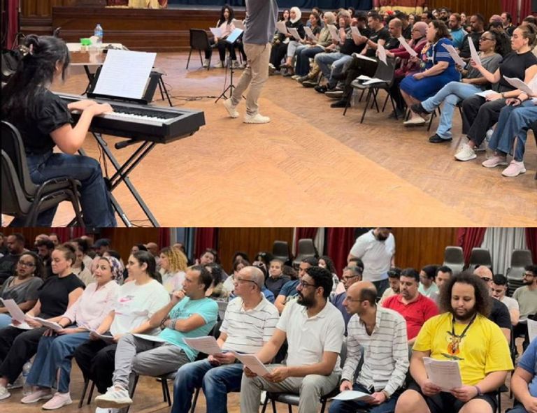 قائد كورال افتتاح المتحف المصري الكبير