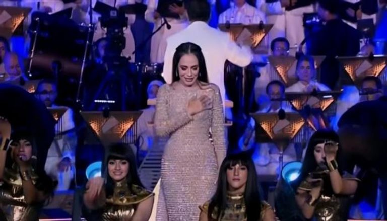 شيريهان في حفل افتتاح المتحف الكبير