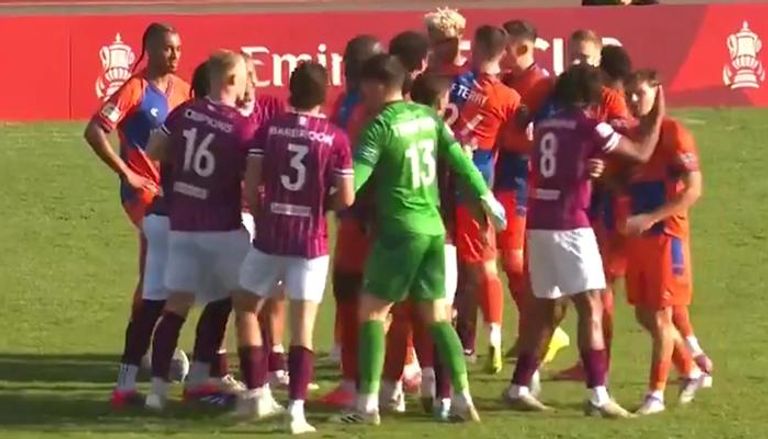 صورة من المباراة