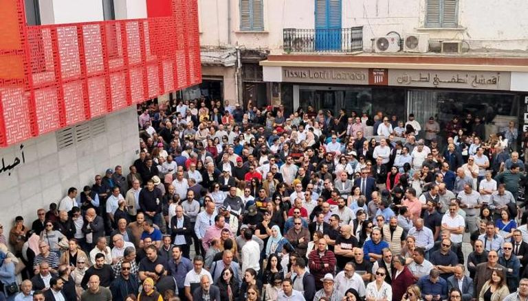 صورة من الاضراب