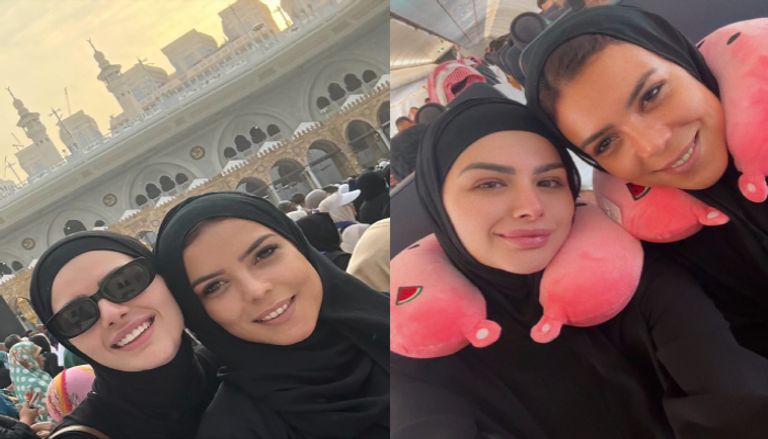 ناهد السباعي وهنادي مهنا تؤديان العمرة