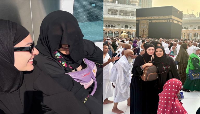 ناهد السباعي وهنادي مهنا تؤديان العمرة ناهد السباعي وهنادي مهنا تؤديان العمرة