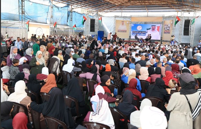 أهل غزة يحتفون بذكرى مرور عامين على إطلاق «الفارس الشهم 3»