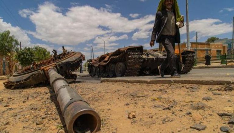 جانب من الحرب السابقة التي دارت في إقليم تيغراي