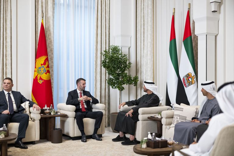 الشيخ محمد بن زايد آل نهيان ورئيس وزراء مونتينغرو - وام الشيخ محمد بن زايد آل نهيان ورئيس وزراء مونتينيغرو - وام