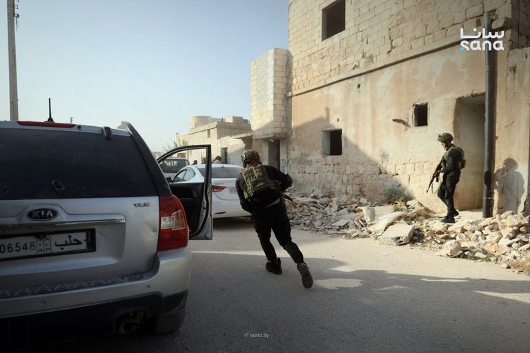 جانب من العملية الأمنية