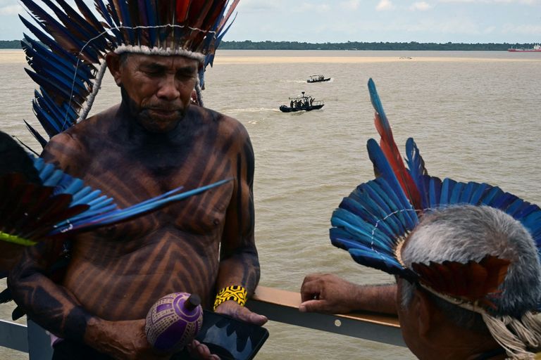 أسطول قوارب العدالة المناخية - أ ف ب