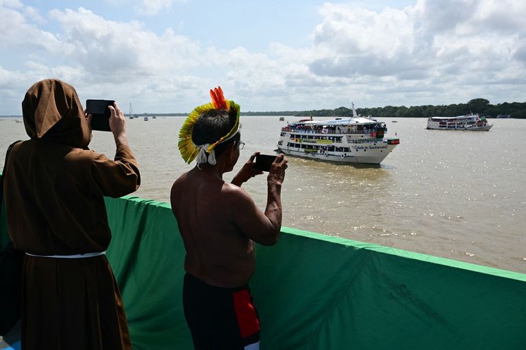 أسطول قوارب العدالة المناخية - أ ف ب