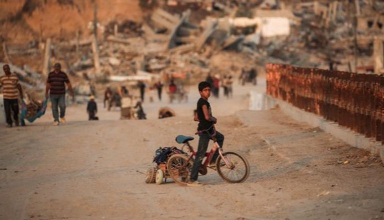 طفل فلسطيني في غزة - أ.ف.ب