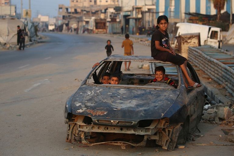 طفل فلسطيني في غزة - أ.ف.ب