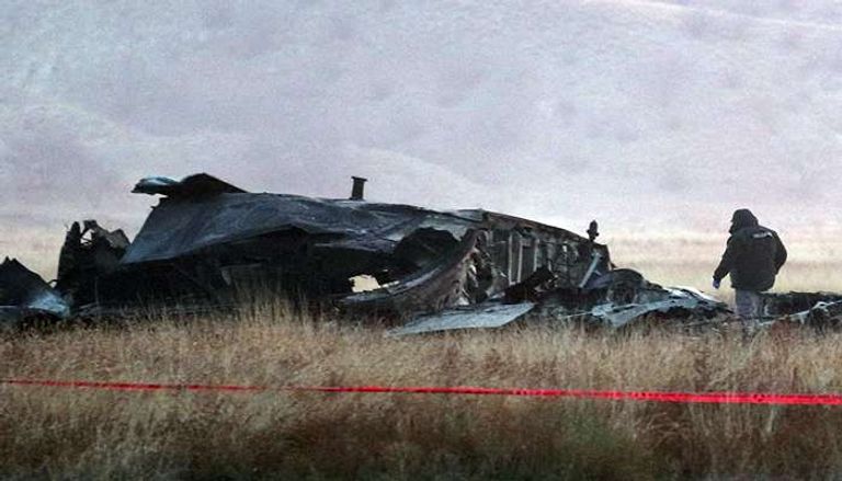 الطائرة التركية المنكوبة